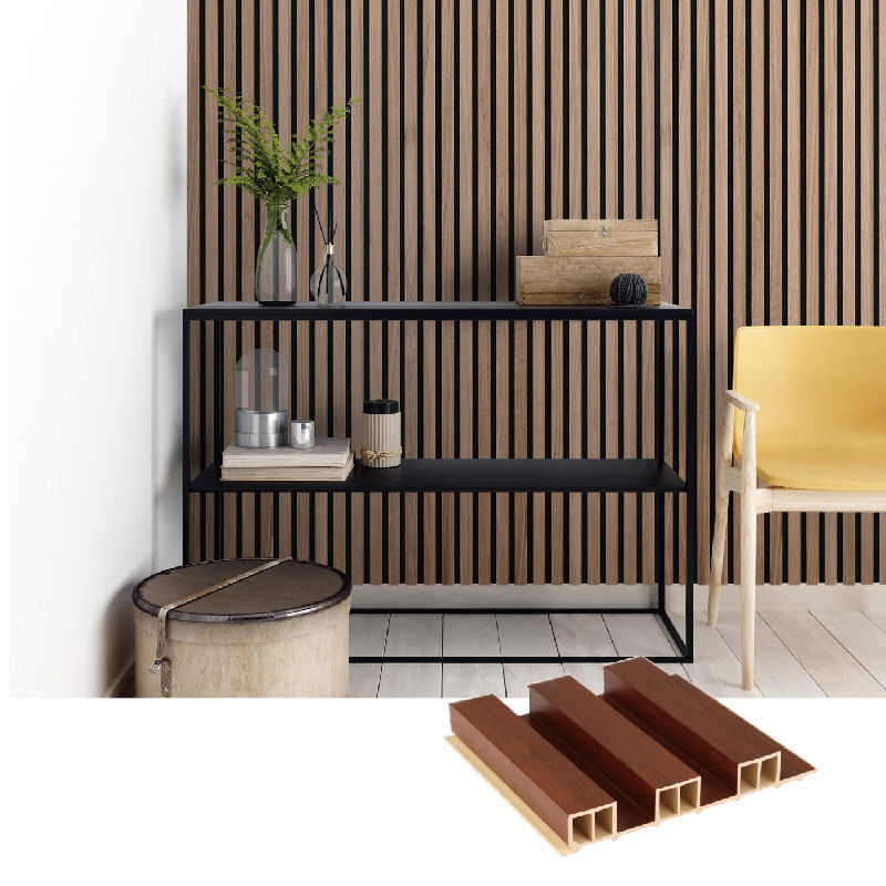 Aangepaste Houten de Muurcomités van Korrelpvc Wpc Ontwerpen voor Decoratie 170*20mm