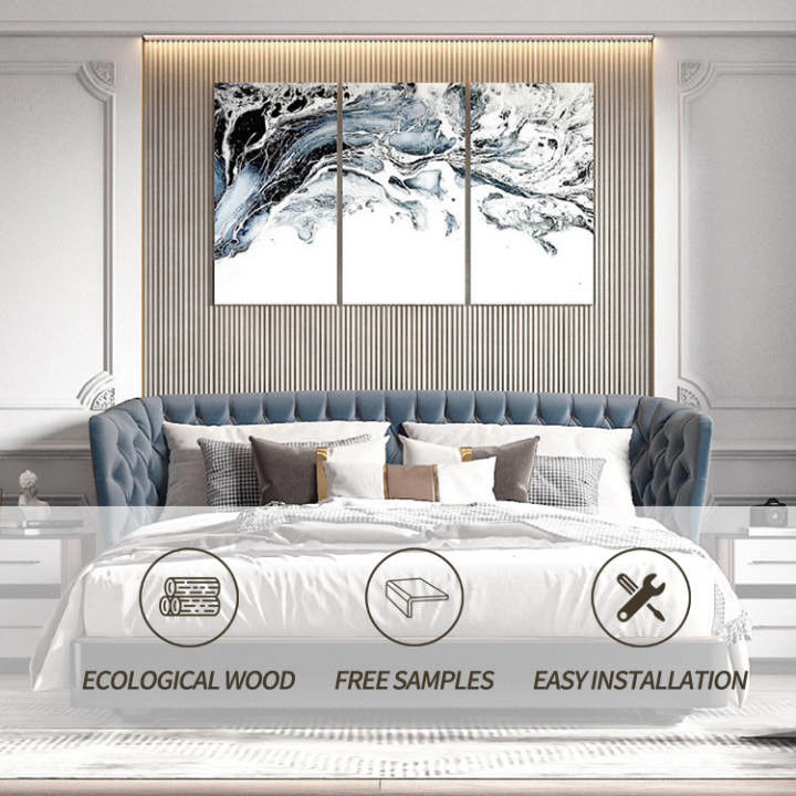 Modern 9mm 2.5cm Binnenlands WPC de Muurcomité van het Huisdecor voor TV-Achtergrond