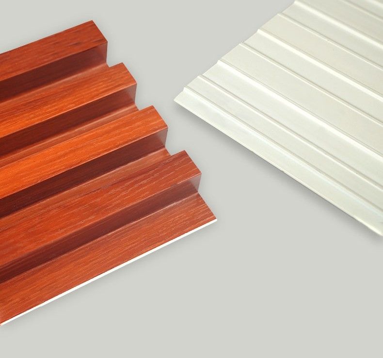 Aangepaste Houten de Muurcomités van Korrelpvc Wpc Ontwerpen voor Decoratie 170*20mm