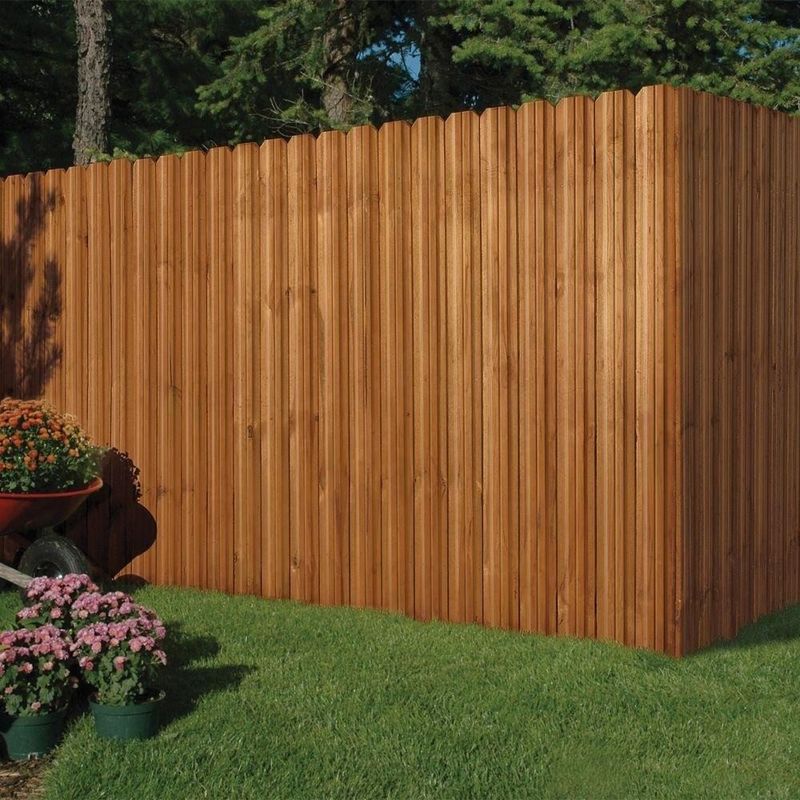 FSC Yard 8 Voet Hoog Cedar Wood Fence Panel Outdoor Cedar Border Fence