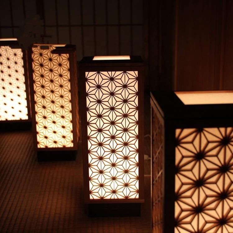 De rustieke Decoratieve Houten Kumiko Led Water Bubble Wood-Verdelerschermen voor Restaurant