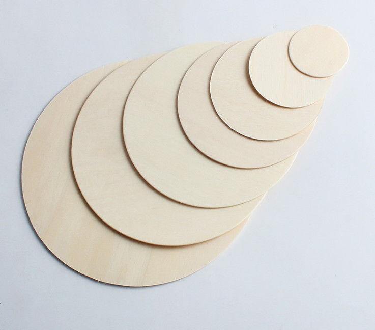 Popel Solid Ronde Houten Discs Disk Board Baby Card Kerstmis Hout chips voor Diy Crafts