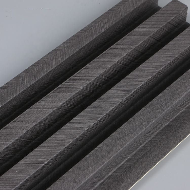 Decoratieve huisbouwmaterialen Economisch Houten graan PVC WPC wandpanelen