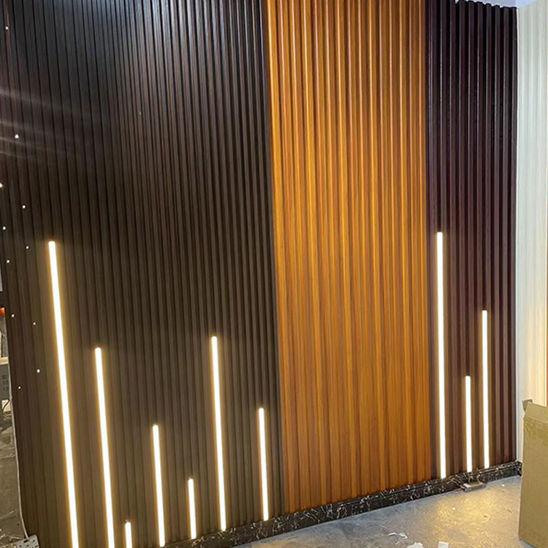 Kleurrijke WPC-wandpanelen Muurversieringen Interieur Gemakkelijk te installeren WPC-wandbekleding tegen krassen