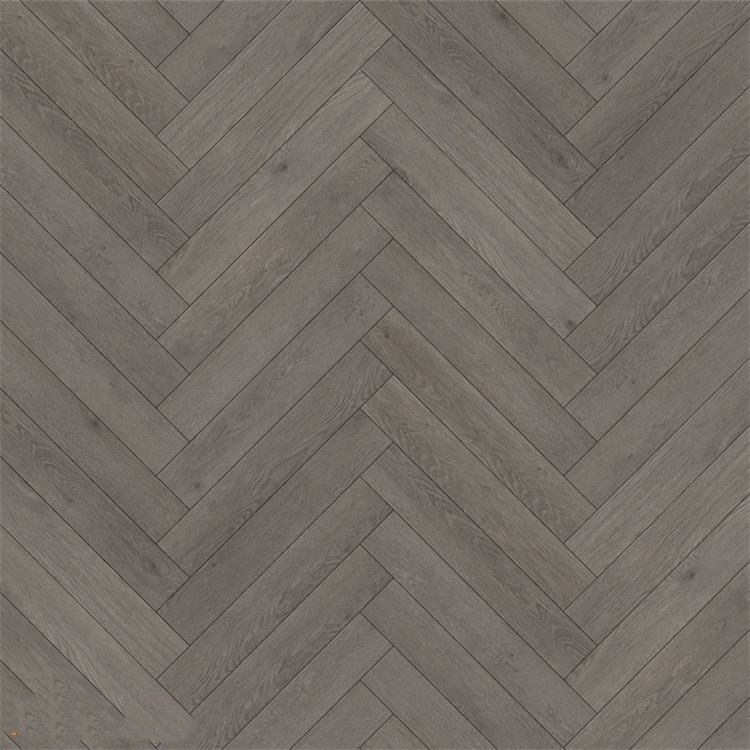 Residentiële geïmprimeerde textuur Luxe stijve kern geluidsabsorberende vinyl herringbone SPC vloer