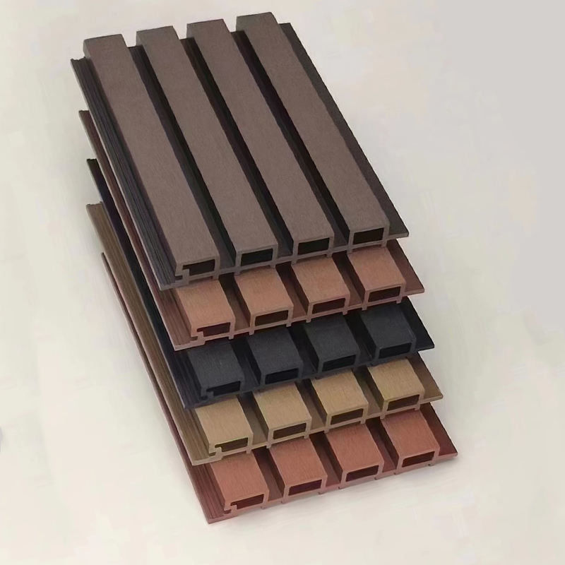 Hoogwaardige holle omheining gefloten co-extrusie decoratief hout plastic composiet Wpc buitenwandpaneel bekleding