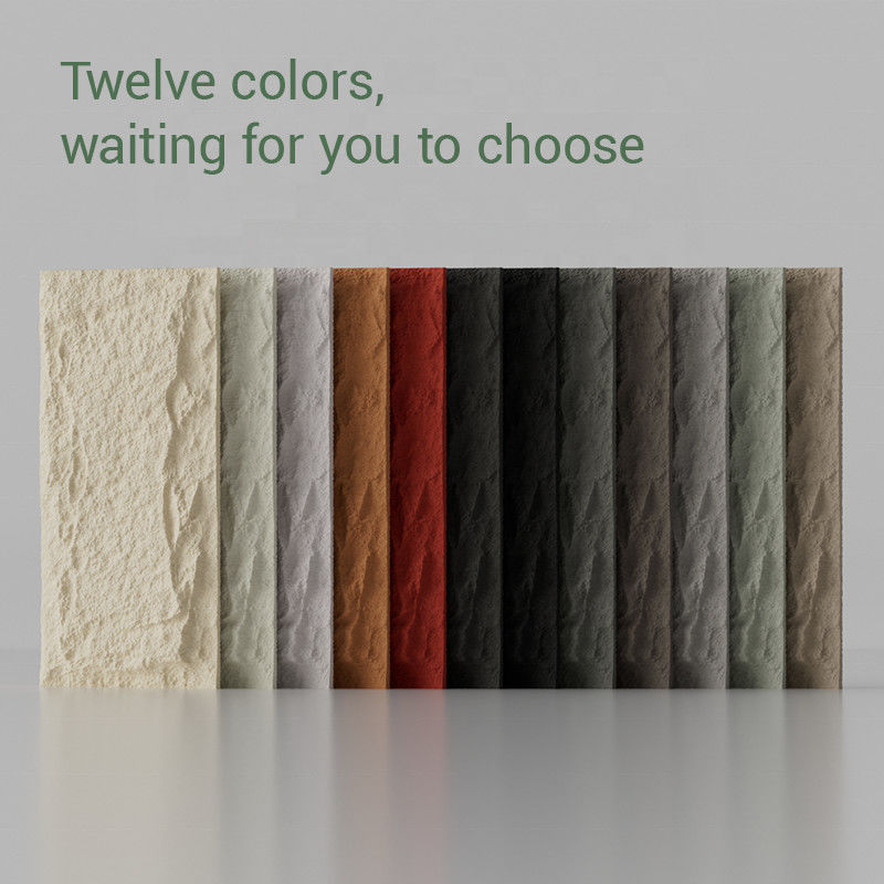 PU kunstmatige stenen wandpaneel polyurethaan paddenstoel 3D decoratief stenen wandpaneel