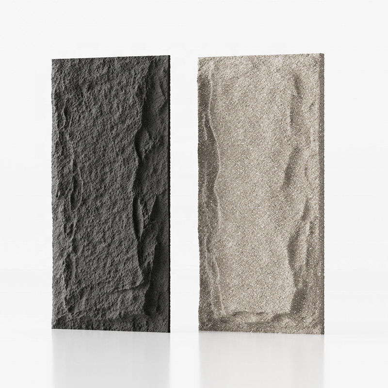 PU kunstmatige stenen wandpaneel polyurethaan paddenstoel 3D decoratief stenen wandpaneel