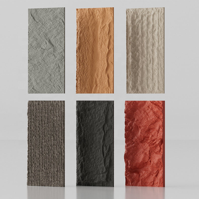 PU kunstmatige stenen wandpaneel polyurethaan paddenstoel 3D decoratief stenen wandpaneel