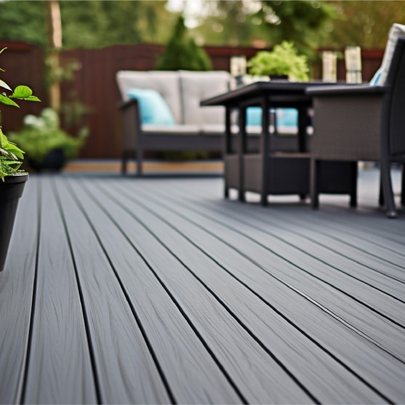 WPC/BPC Teak Kleur WPC Terras Buiten Branddicht Houtvezel Waterdicht Hoogwaardige Composite Decking Anti-slip
