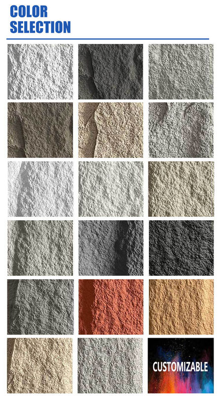 Pu Stone Wall Panel Polyurethane Stone Panel 3D Wall Panel Board Kunstmatig lichtgewicht Schildersteen