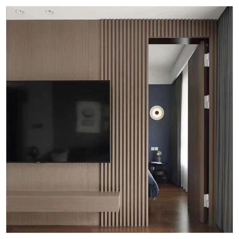 Goedkope prijs Decoratieve huisbouwmaterialen Economisch Houten graan PVC Wpc wandpanelen