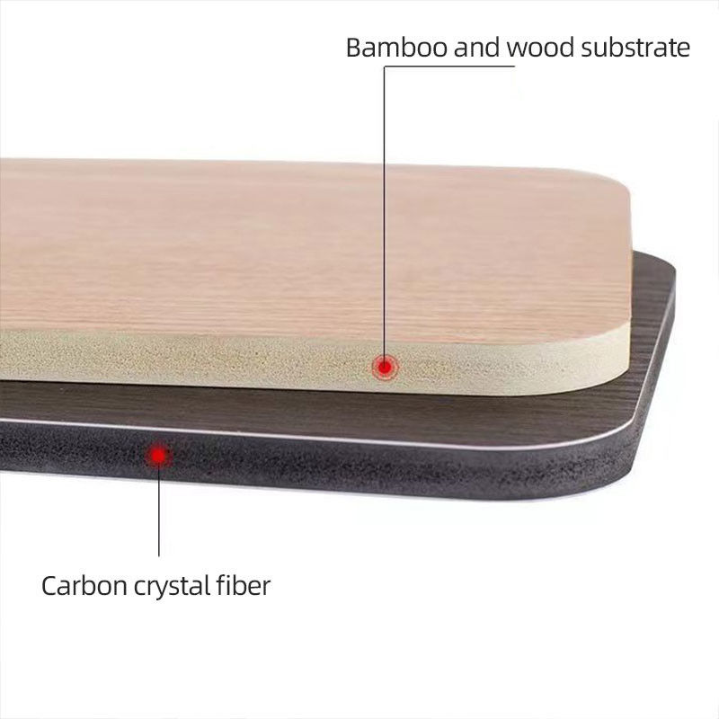 Bamboe houtskool hout fineer wandpaneel WPC bloemenpatroon decoratief wandbord