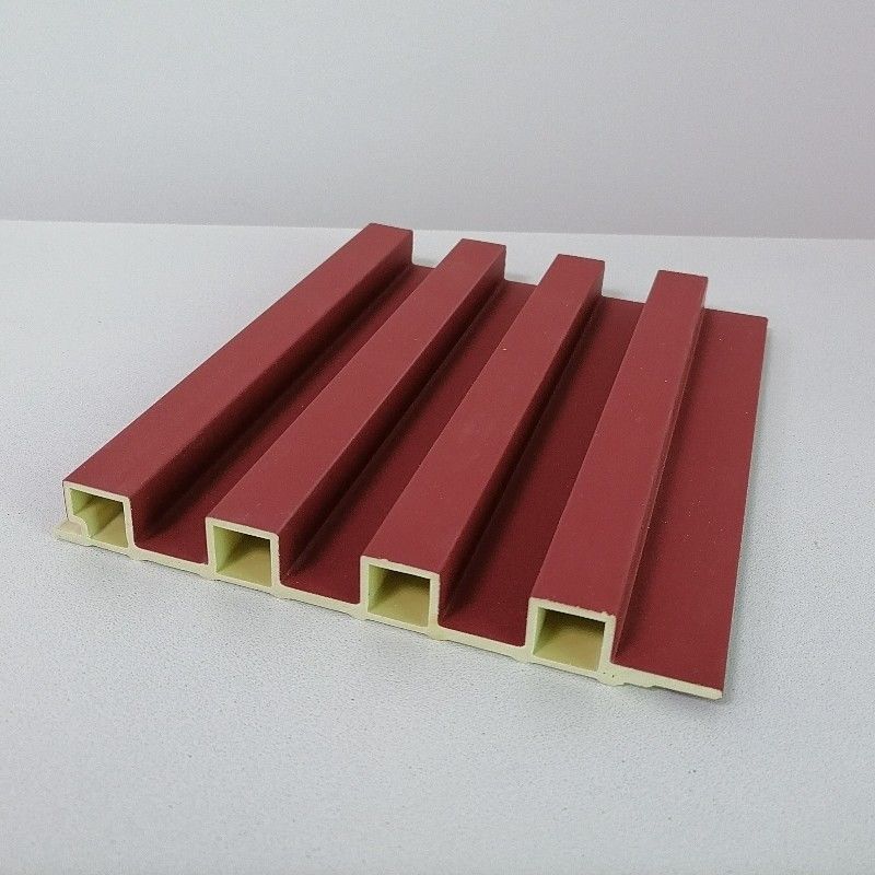 Interieurversiering Classic WPC Fluted Wall Board Coating Black Wood Grain Grille Indoor Great Wall Panel