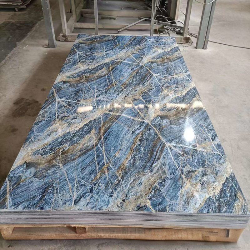 Lichte UV PVC marmeren plaat wandpaneel in 3 mm of 4 mm dikte 3d