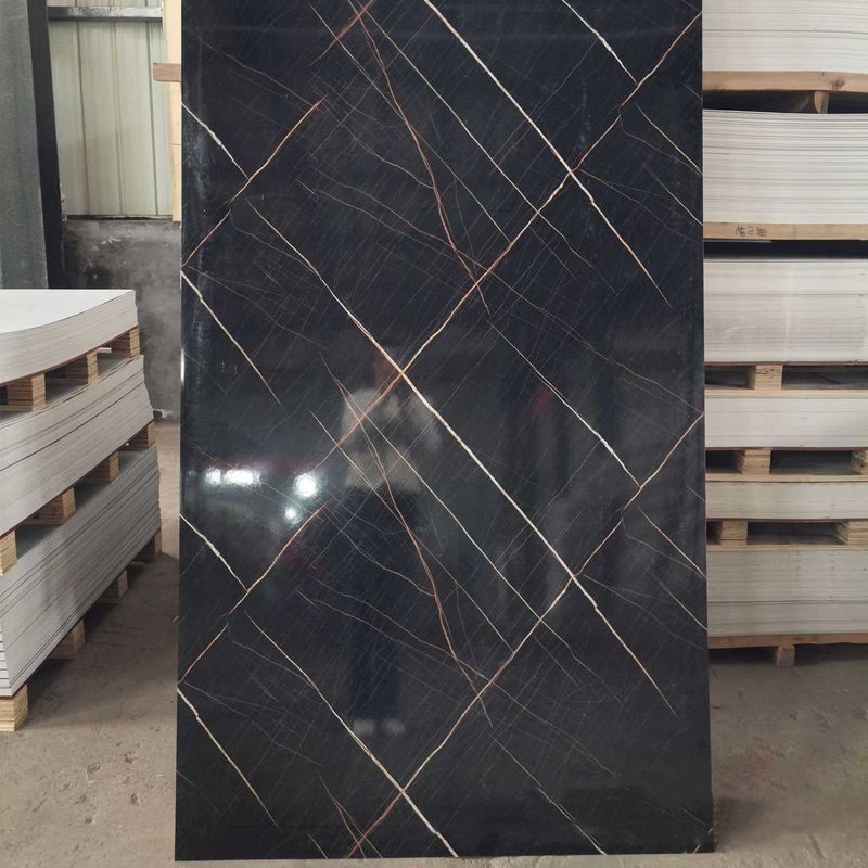 Lichte UV PVC marmeren plaat wandpaneel in 3 mm of 4 mm dikte 3d