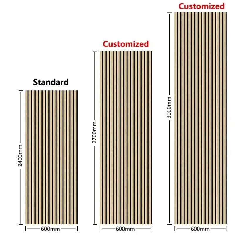 Moderne interieur geluidsdichte composiet houten slaten Muur akoestische geluidsabsorberende panelen voor geluidsabsorptie in appartementen kantoor