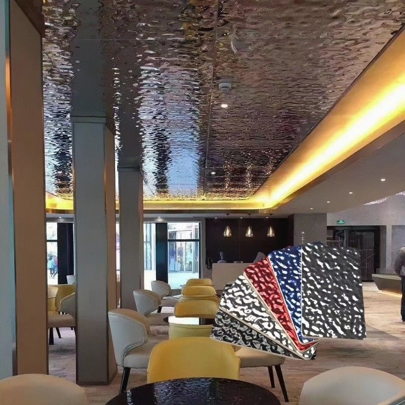 PVC-wandpaneel met binnenin watergolf Carbon Crystal Design Bamboe Houtvezel Bamboe Houtskool Board geluidsdicht Branddicht