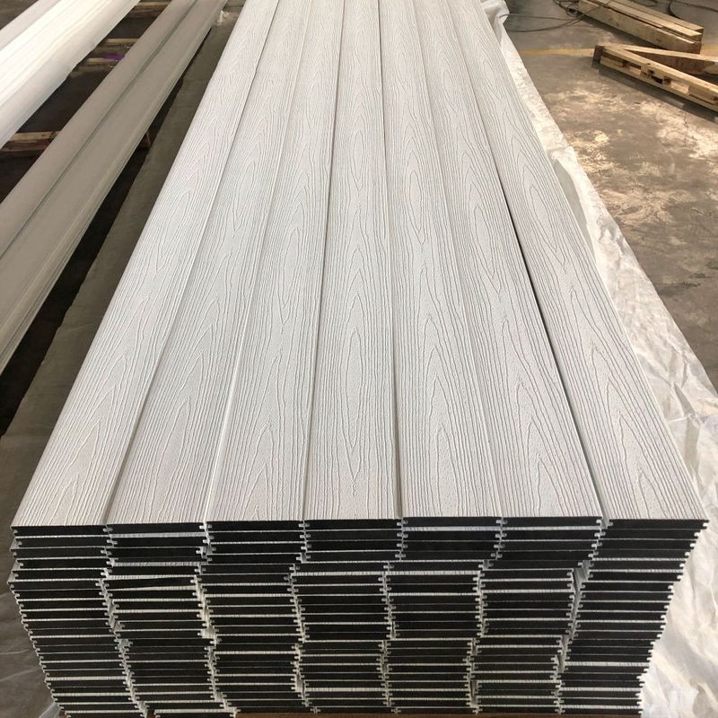 Europese co-extrusie waterdicht dekvloer WPC holle deklaag composiet deklaag buitengebruik geborsteld hout plastic composiet