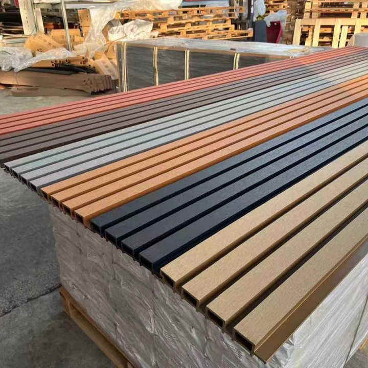 Buiten co-extrusie panelen Interieur PVC Decoratie Wandpaneel Waterdicht Composiet WPC Wandbekleding