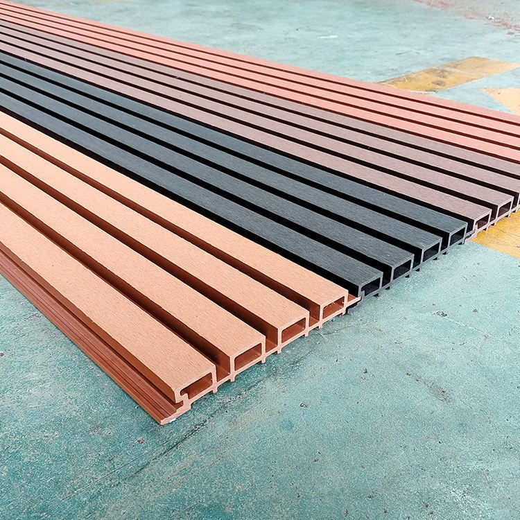 Buiten co-extrusie panelen Interieur PVC Decoratie Wandpaneel Waterdicht Composiet WPC Wandbekleding