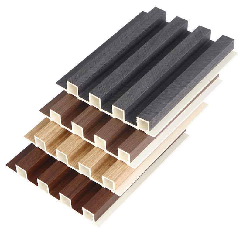 WPC houten wandpaneel samengesteld WPC wand bekleding tegels Interieur het vloeiende wandpaneel