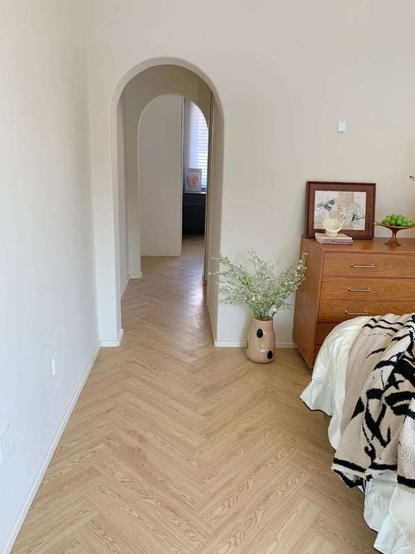 8mm 12mm Rigid Core Luxe Vinyl Click Vloeren Premium Houten Visgraat Anti-slip Piso Spc Click 5 mm Plank Vloeren