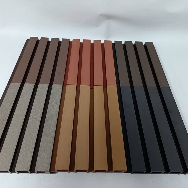 Lage prijs groothandel externe houtnerf outdoor decoratie WPC wandpaneel bekleding