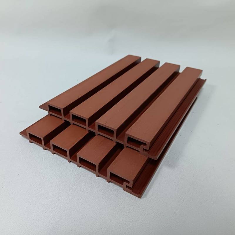 Lage prijs groothandel externe houtnerf outdoor decoratie WPC wandpaneel bekleding