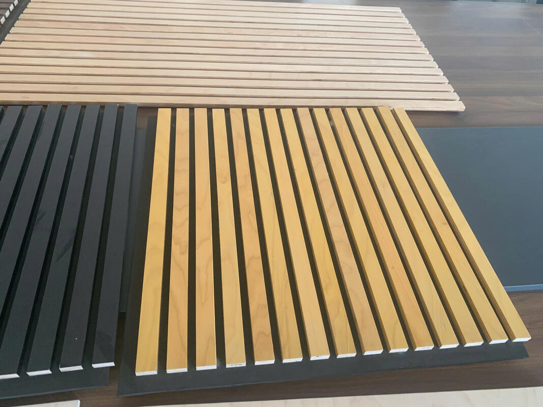 Acoustiek Panelen Wandpanelen Planken PET MDF Acoustiek Wand Decoratie voor meubels Acoustiek houten wandpanelen modern ontwerp Flexibel