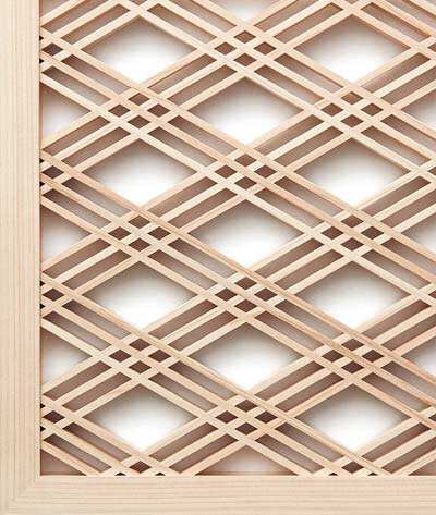 Japanse stijl Hoogtechnologische traditionele houten bloemspriet of Kumiko voor meubels of ramen