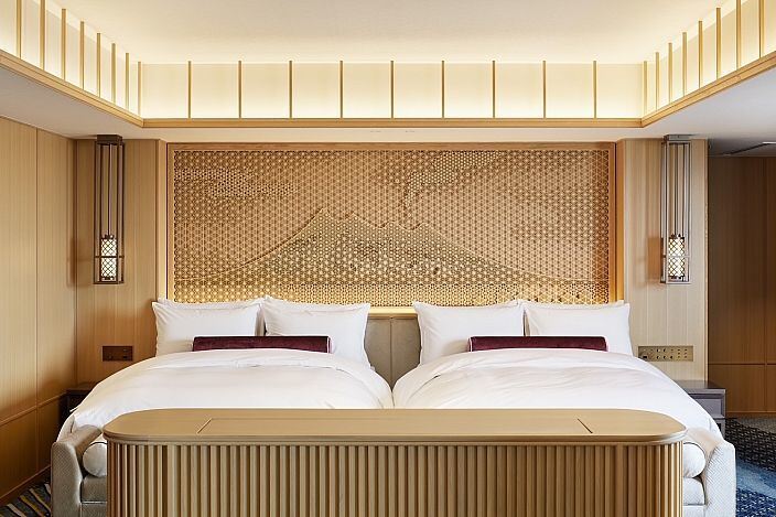 Japanse stijl Hoogtechnologische traditionele houten bloemspriet of Kumiko voor meubels of ramen