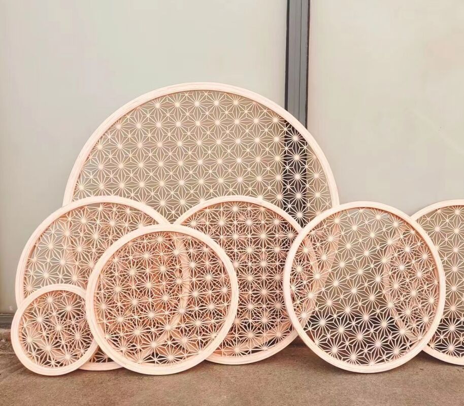 Traditionele esthetica Houtwerk Techniek van het samenvoegen van houtstukken Kumiko met behulp van Mortise handgemaakte geschenken