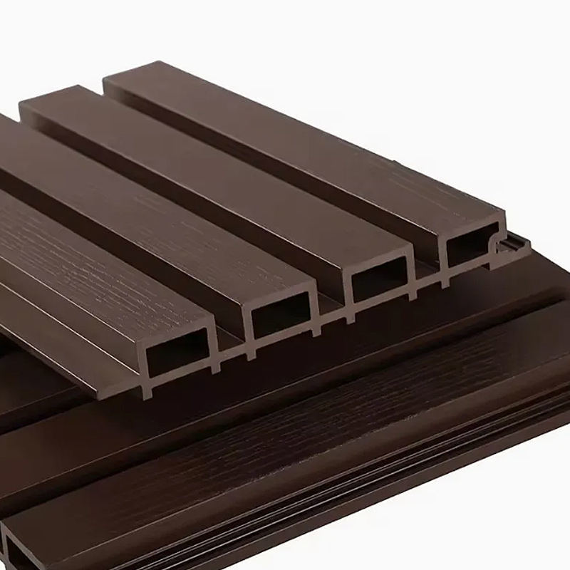 Waterdichte gevelbekledingspanelen WPC wandpanelen voor buitengebruik Decoratieve buitenhouten WPC wandbekleding