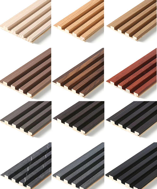 PVC WPC wandpaneel Houten graan gefluisterd paneel 3D-paneel voor decoratie