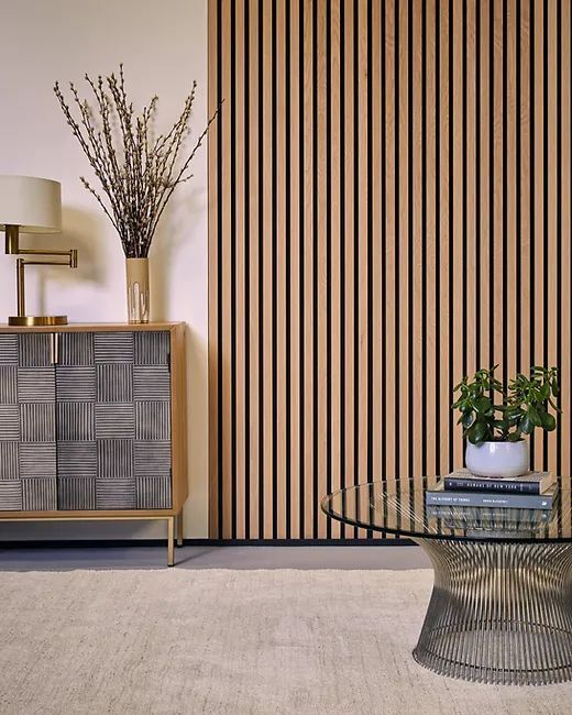 Moderne ontwerp Akupanel akoestisch Slat wandpaneel Hout MDF materiaal voor hotel geluidsdicht en grafisch ontwerp oplossing in staat