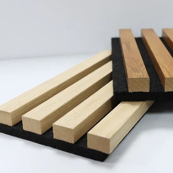 Decoratief modern ontwerp Houten akoestisch wandbedekkingspaneel Geluidsabsorberend