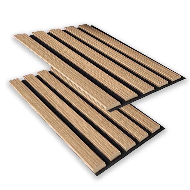 Decoratief modern ontwerp Houten akoestisch wandbedekkingspaneel Geluidsabsorberend