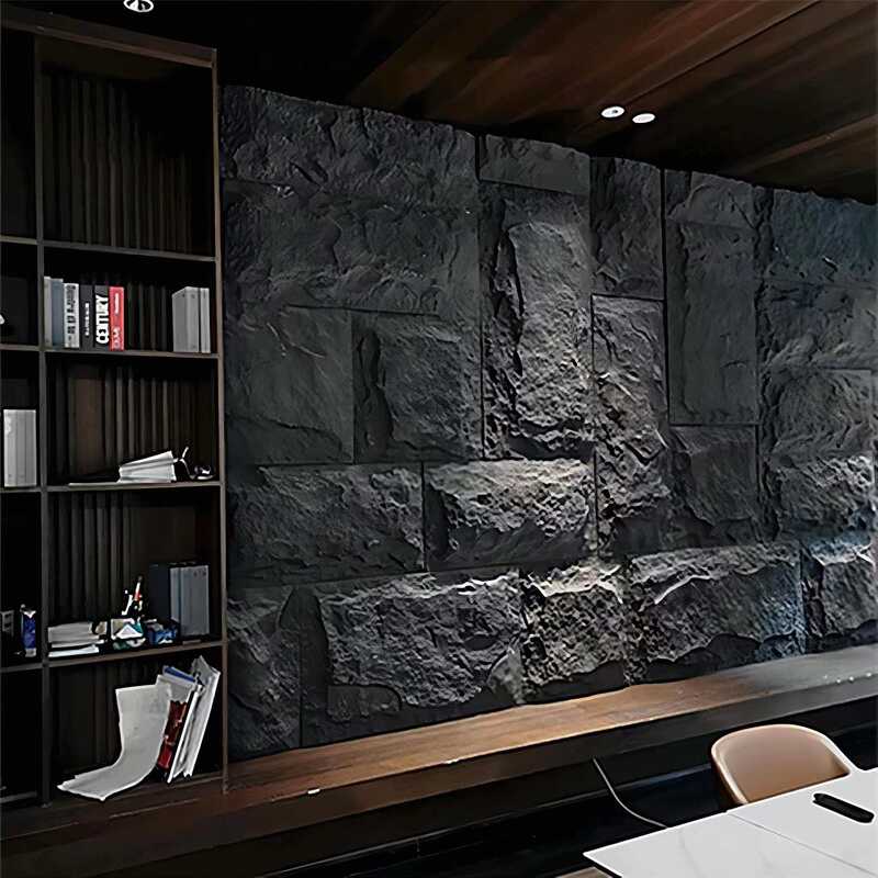 Moderne design PU Stone Wall Panel PVC Kunstmatige steen schuim voor interieur exterieur waterdicht Functie Decoratieve plaat Type