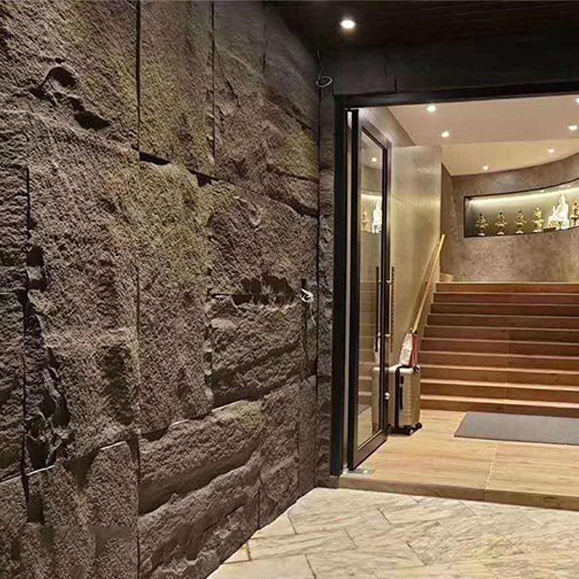 Lichtgewicht Modern Design Polyurethaan Decoratief PU Steen Wandpaneel Grote Plaat voor Hotels en Binnengebruik Gemaakt in China