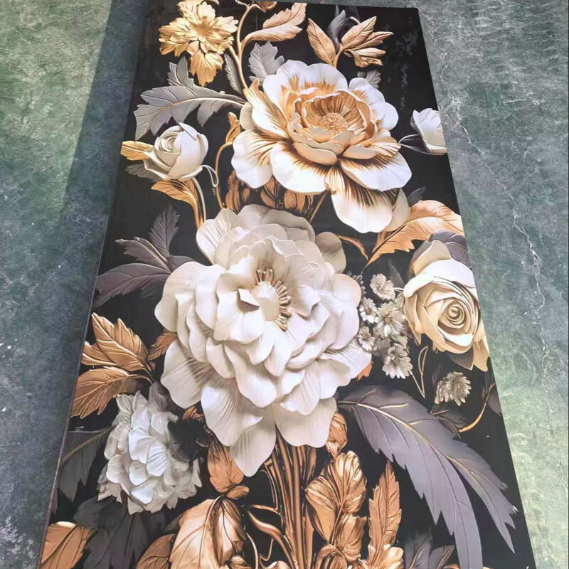 Fabriek direct leveren 3D Print Kleur Wholesale UV Coating Board Flexible PVC Marble Sheet Wand Decoratief Panel
