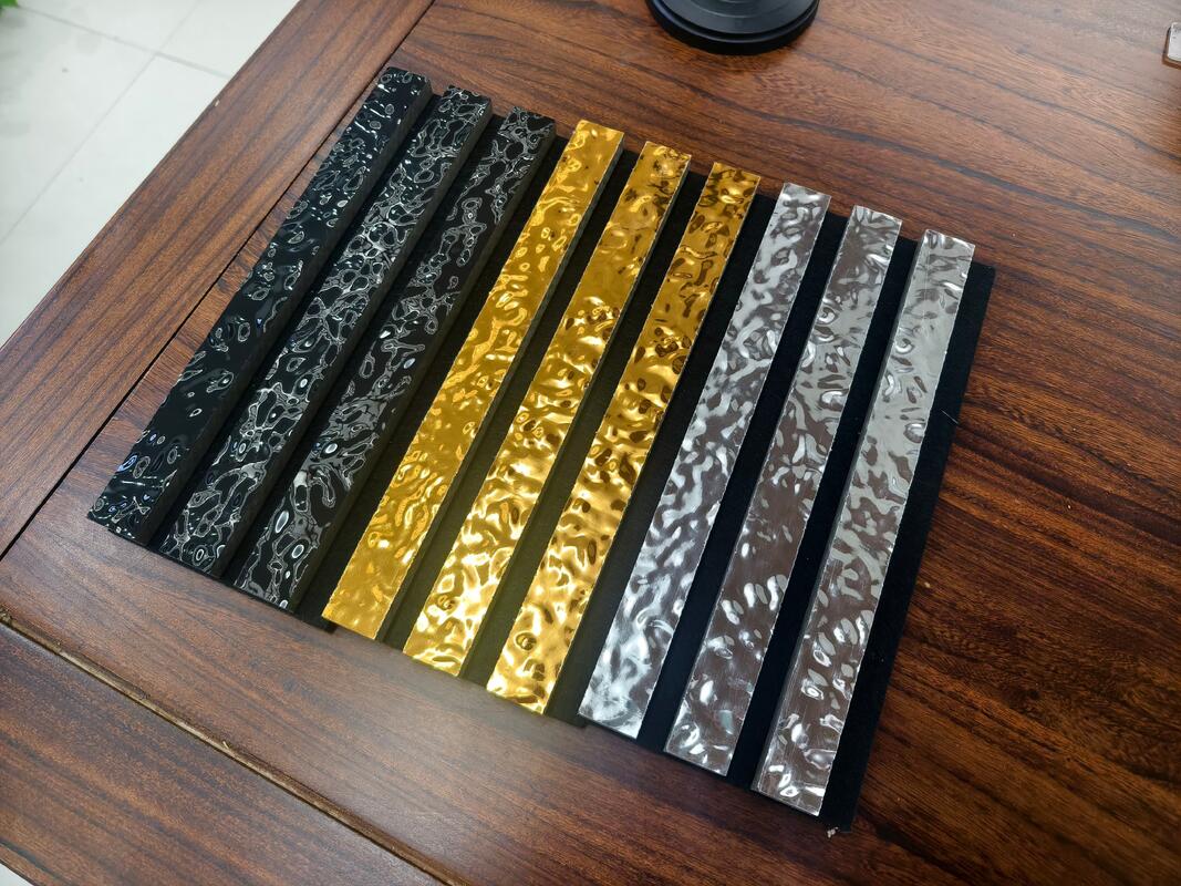 Gecertificeerd modern ontwerp akoestisch wandpaneel geluidsdicht 3D PET-film watergolf geluidsabsorberend glazen rooster decoratief paneel