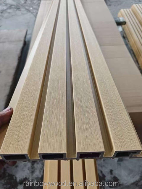 Moderne waterdichte WPC-composite wandpaneel voor buitengebruik in commerciële gebouwen - lage prijs