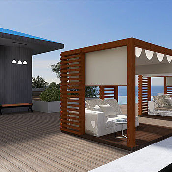 Co-Bekleding 222mm×25mm van de Uitdrijvings Houten Plastic Samengestelde Buitenmuur