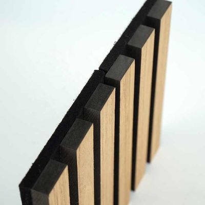 Branddicht paneel Wpc Interieur Duurzaam Natuurlijke Eik Akoestische Slat Waterdicht