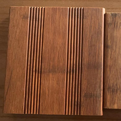 Waterdicht bamboe-dekplaten vloerstreng Geweven oppervlak Natuurlijk buiten