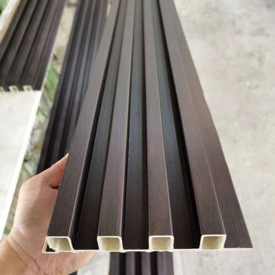 Binnenshuis Hout Plastic Composite Cladding Fluted Wall Board Wpc Interieurwandpaneel