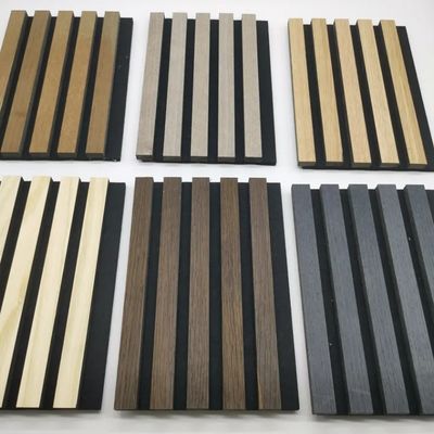 FSC-gecertificeerd groothandel gefilterd geluidsisolatie board geluidsdichte wandpanelen houten akoestische panelen gegroeveerd akoestisch paneel