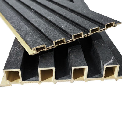 Moderne interieurkunst Louver Decoratieve 3d Fluted Wpc wandpanelen voor muur of plafond en indoor TV PVC-bedekkingspanel