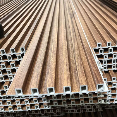 Houtvervanger Fluted Panel Wpc Interieur Wandpaneel 3D Wpc Wandpaneel